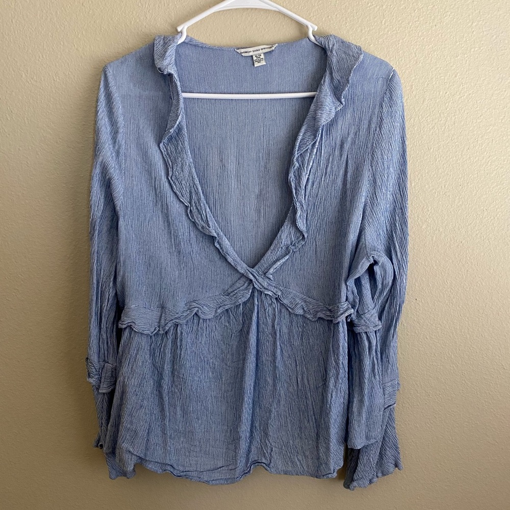 American Eagle Ruffle Blouse